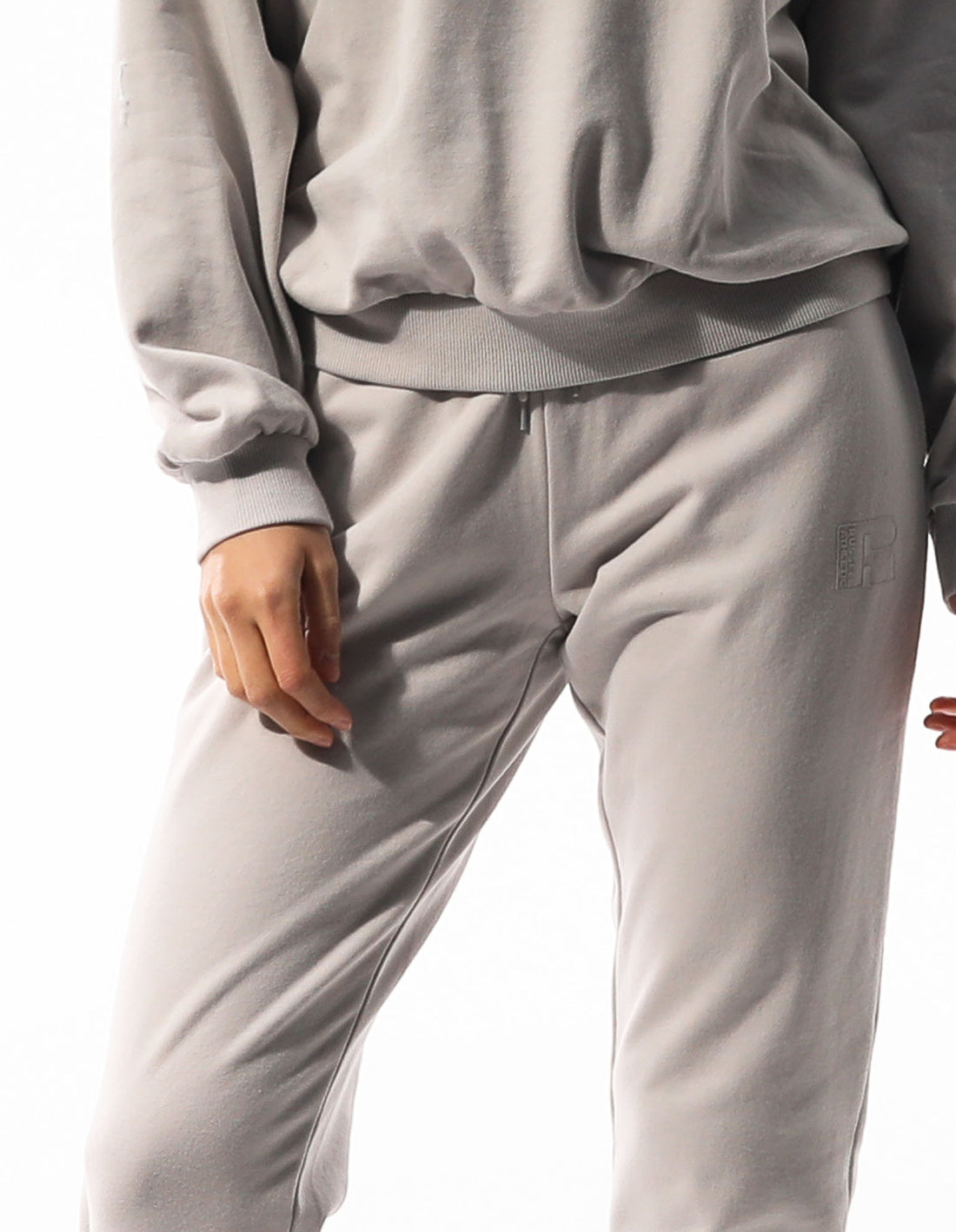 Dámské Track pants Russell Athletic Inlay Logo Unbrushed Béžový | VYI-510932