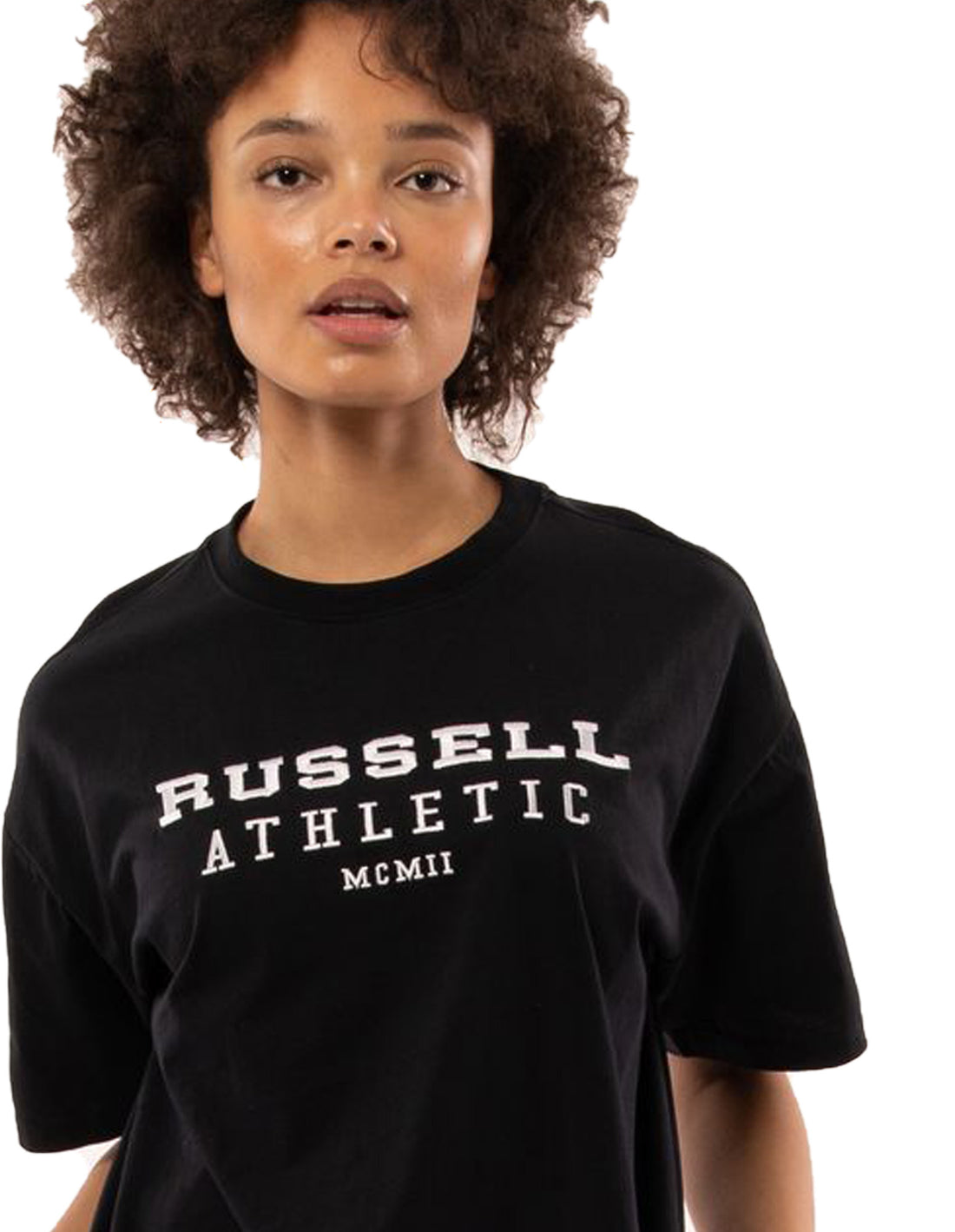 Dámské Tričko Russell Athletic Elements Oversize Černé | LIW-034258