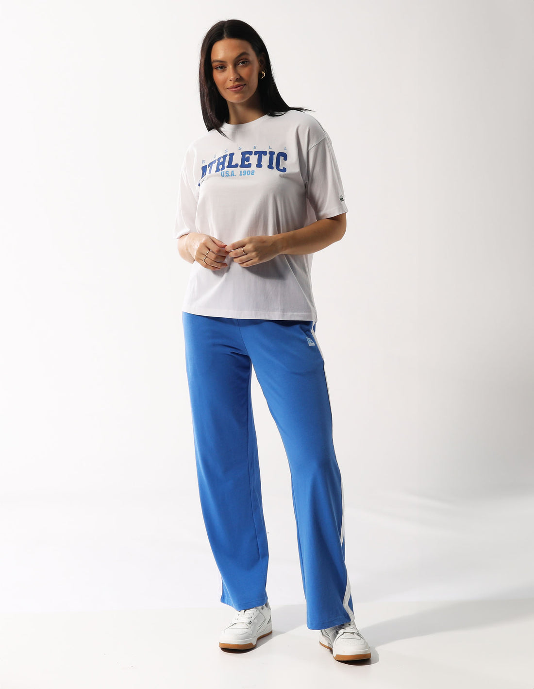 Dámské Tričko Russell Athletic Halston Oversize Bílé | DKR-532649