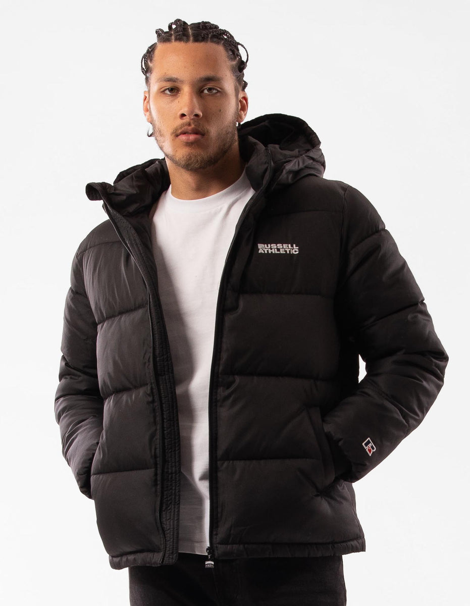 Pánské Bunda Puffer Russell Athletic Hamptonin Černé | WQO-087431
