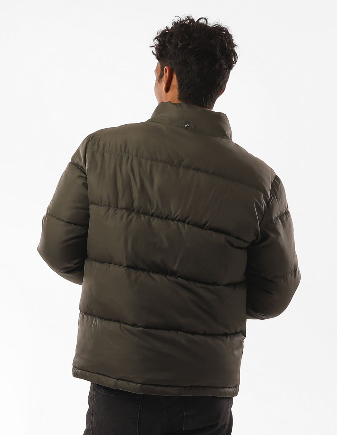 Pánské Bunda Puffer Russell Athletic Hampton Olivy Zelené | DER-412958