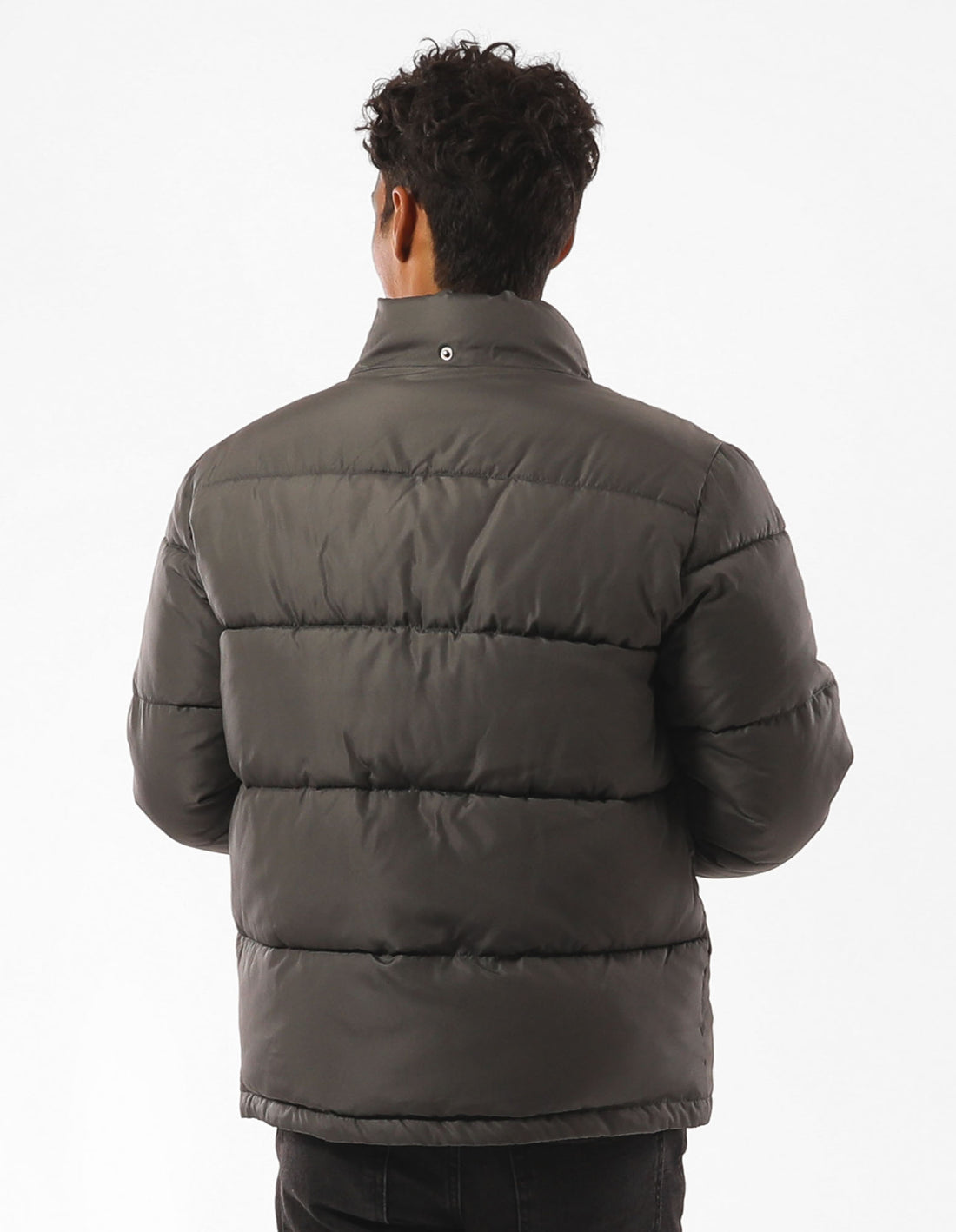 Pánské Bunda Puffer Russell Athletic Hampton Šedé | LPV-412867