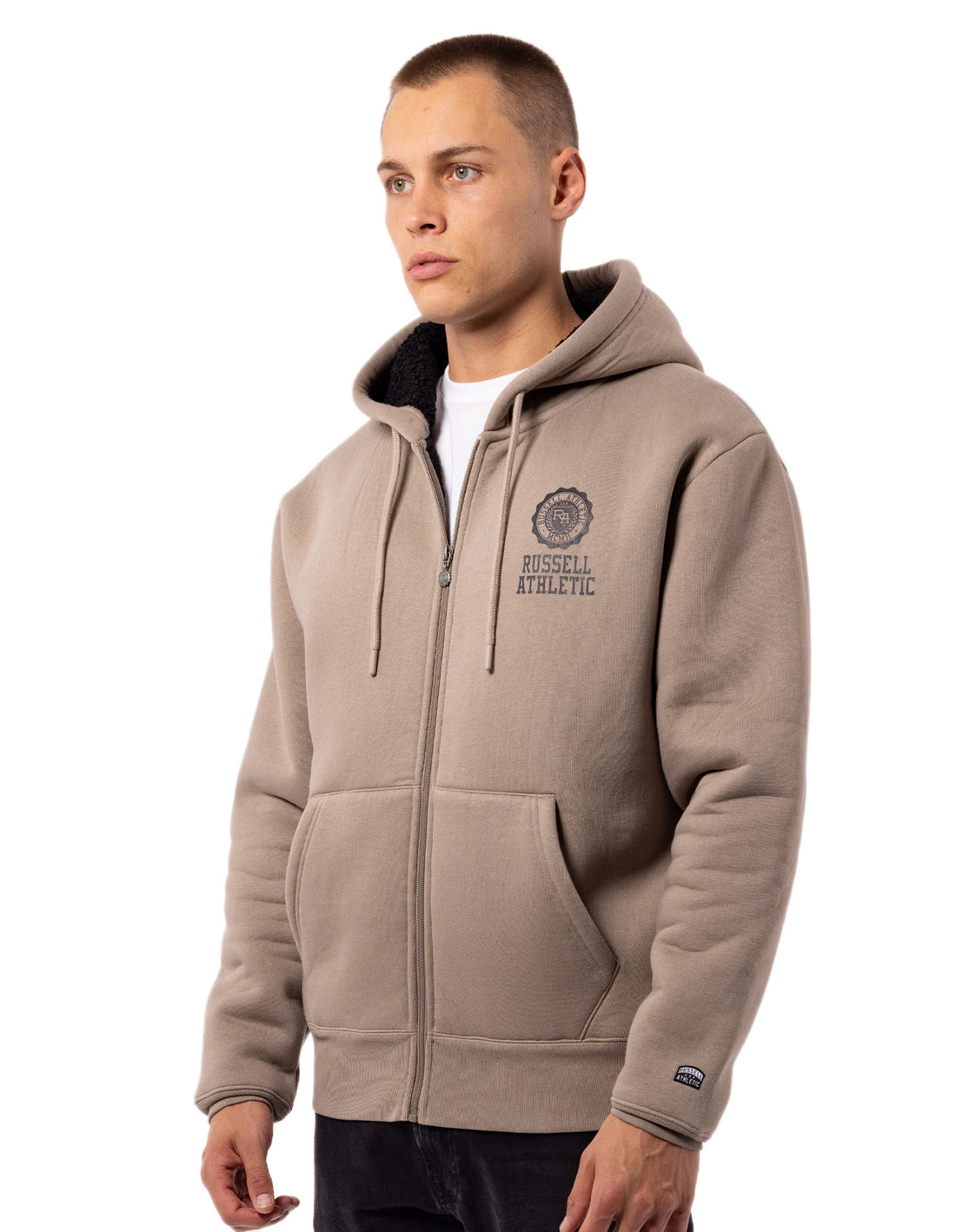 Pánské Bundy Russell Athletic Collegiate Sherpa Hnědé | OEJ-509813