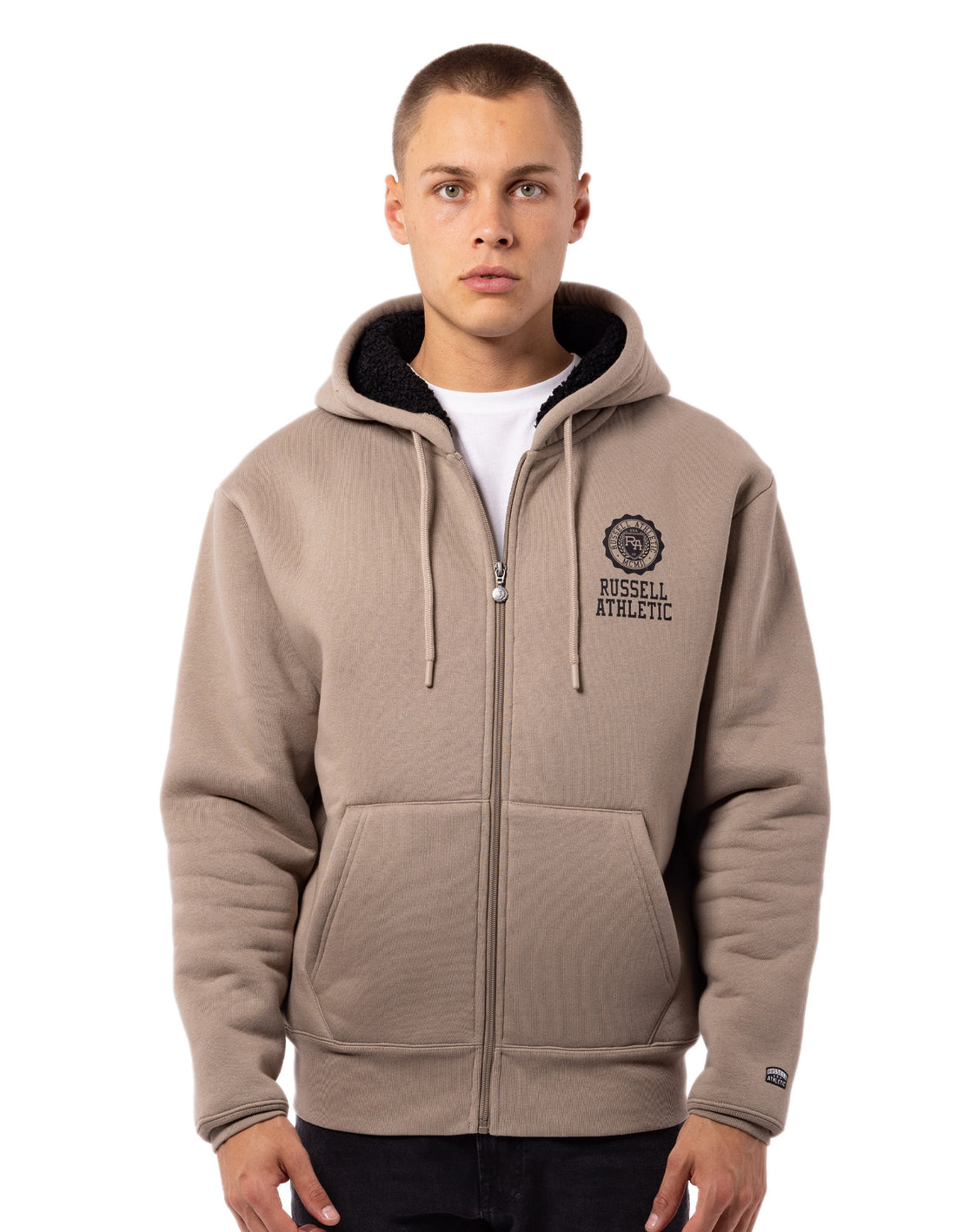 Pánské Bundy Russell Athletic Collegiate Sherpa Hnědé | OEJ-509813