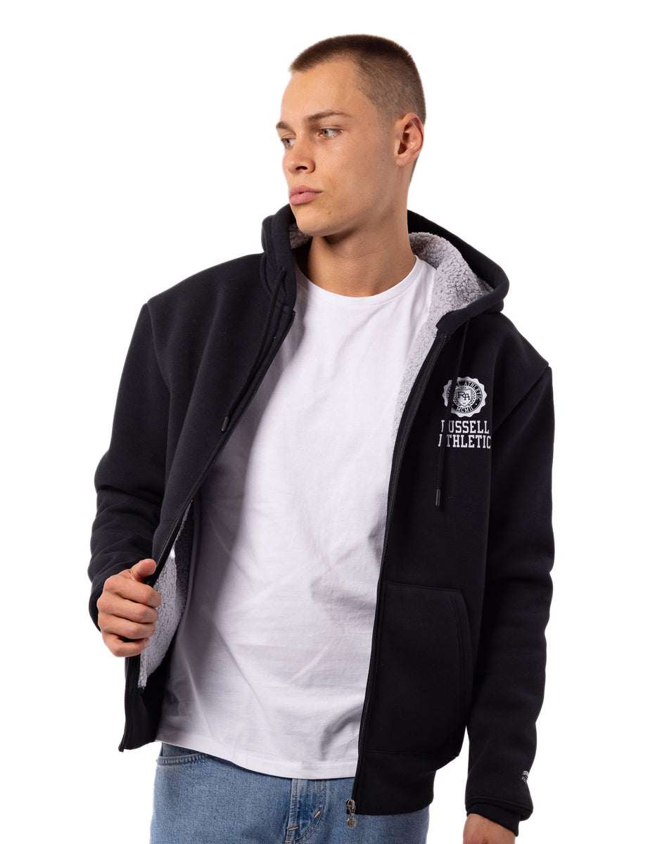 Pánské Bundy Russell Athletic Collegiate Sherpa Černé | HNJ-436275