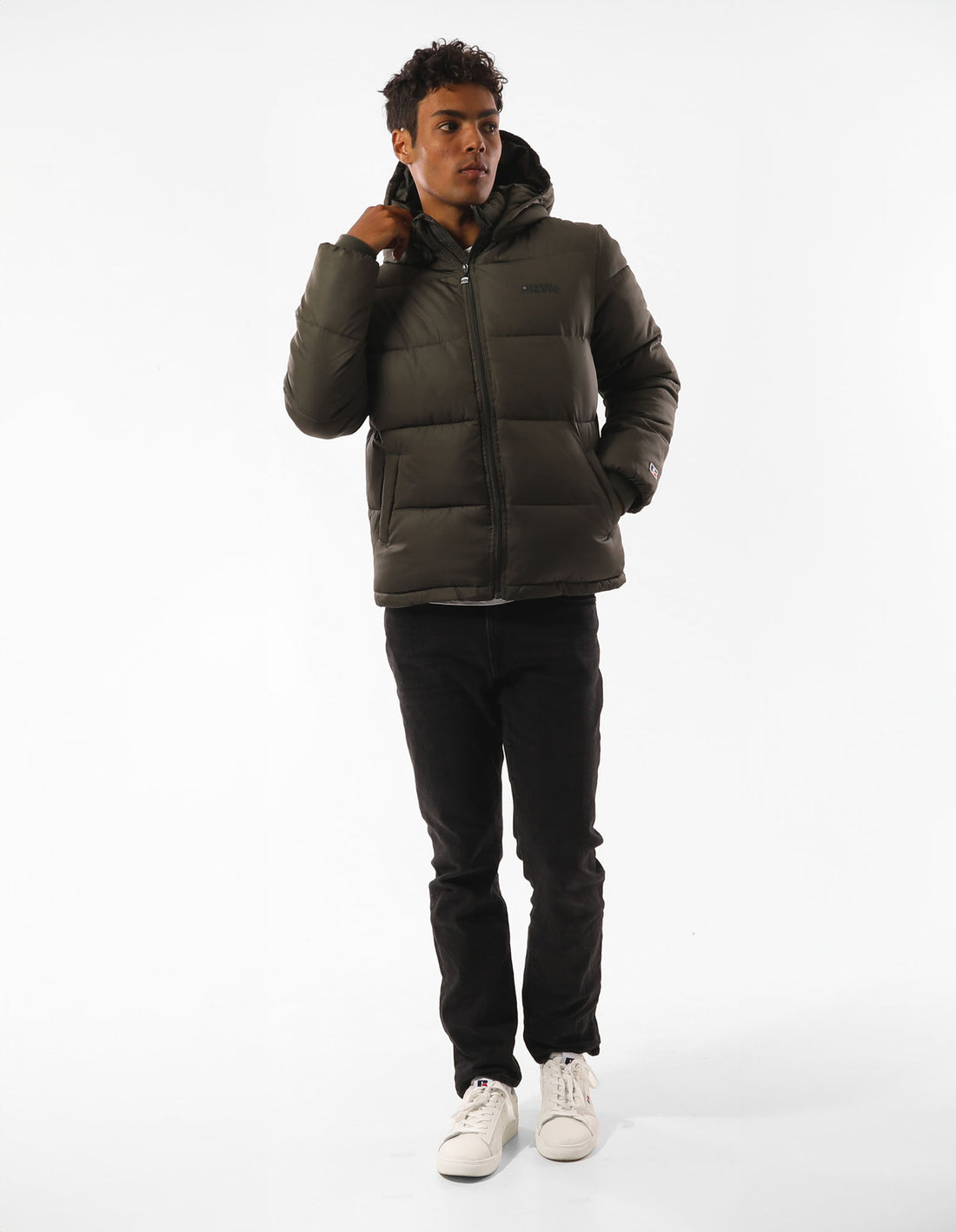 Pánské Bundy Russell Athletic Hampton Olivy Zelené | WTL-014786