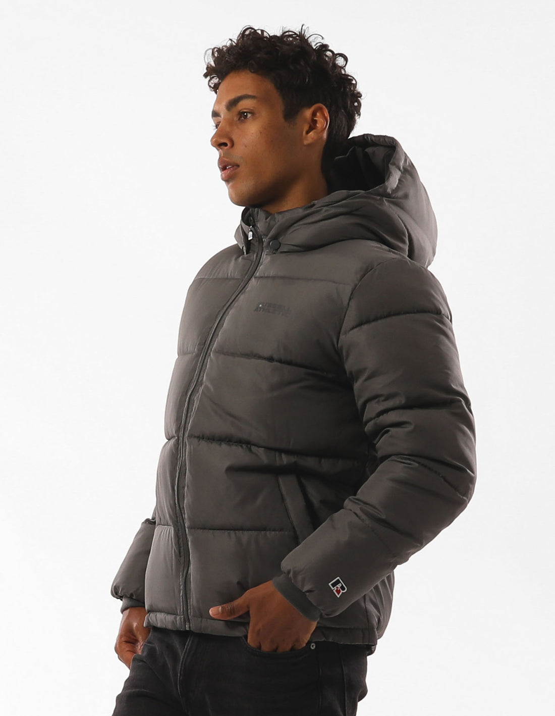 Pánské Bundy Russell Athletic Hampton Šedé | QXV-367841