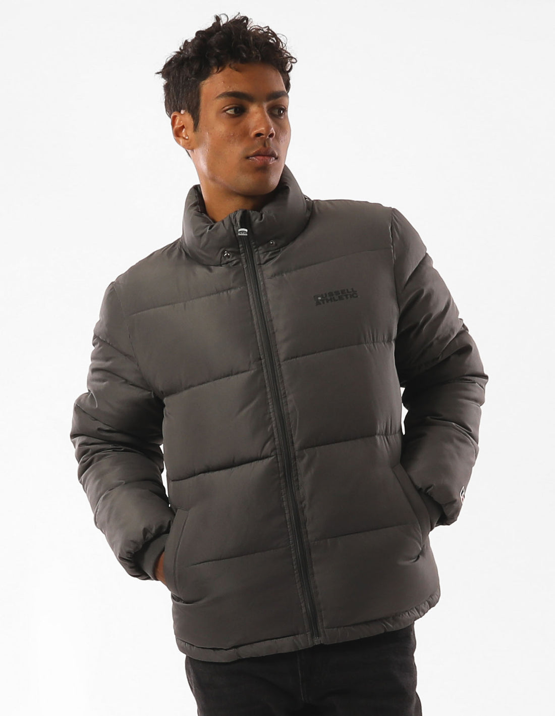 Pánské Bundy Russell Athletic Hampton Šedé | QXV-367841