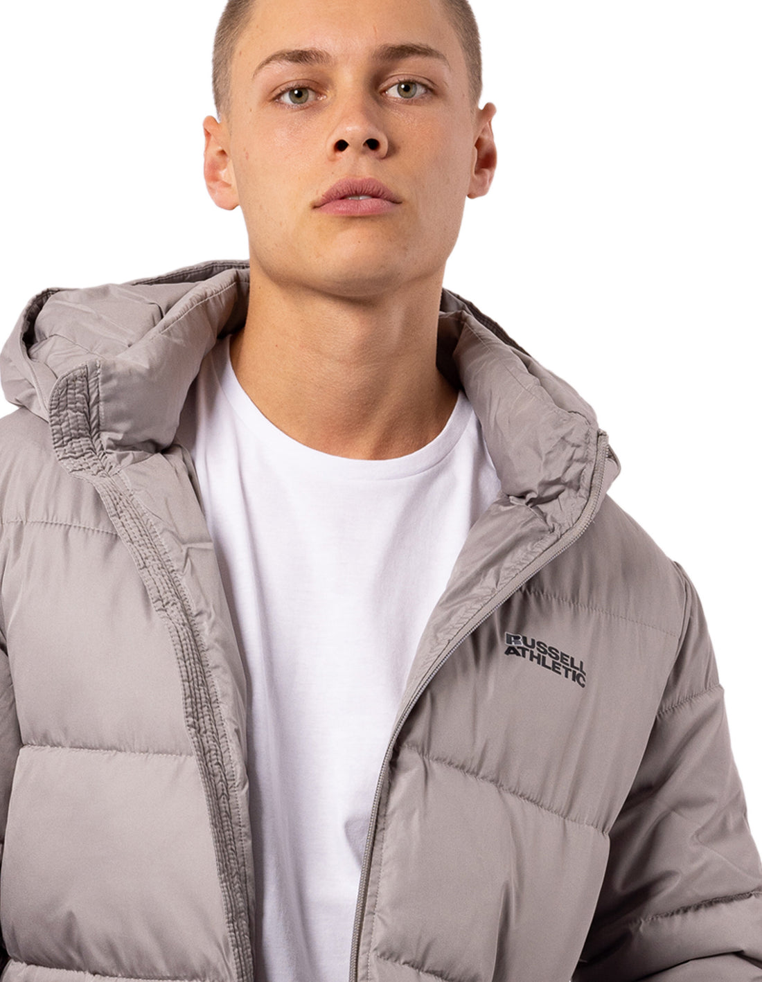 Pánské Bundy Russell Athletic Hamptonin Timber Světle Šedé Hnědé | UXI-413897