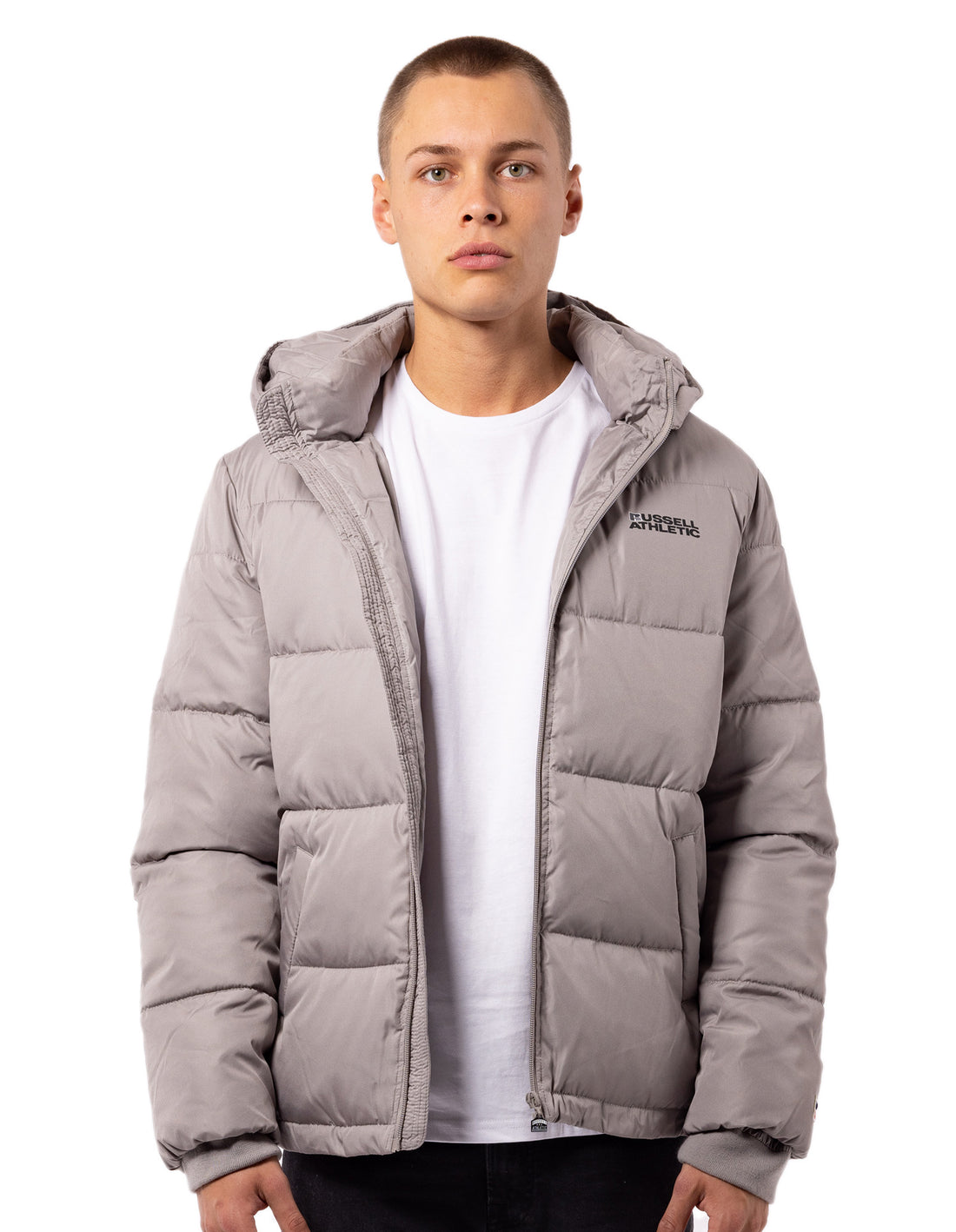 Pánské Bundy Russell Athletic Hamptonin Timber Světle Šedé Hnědé | UXI-413897