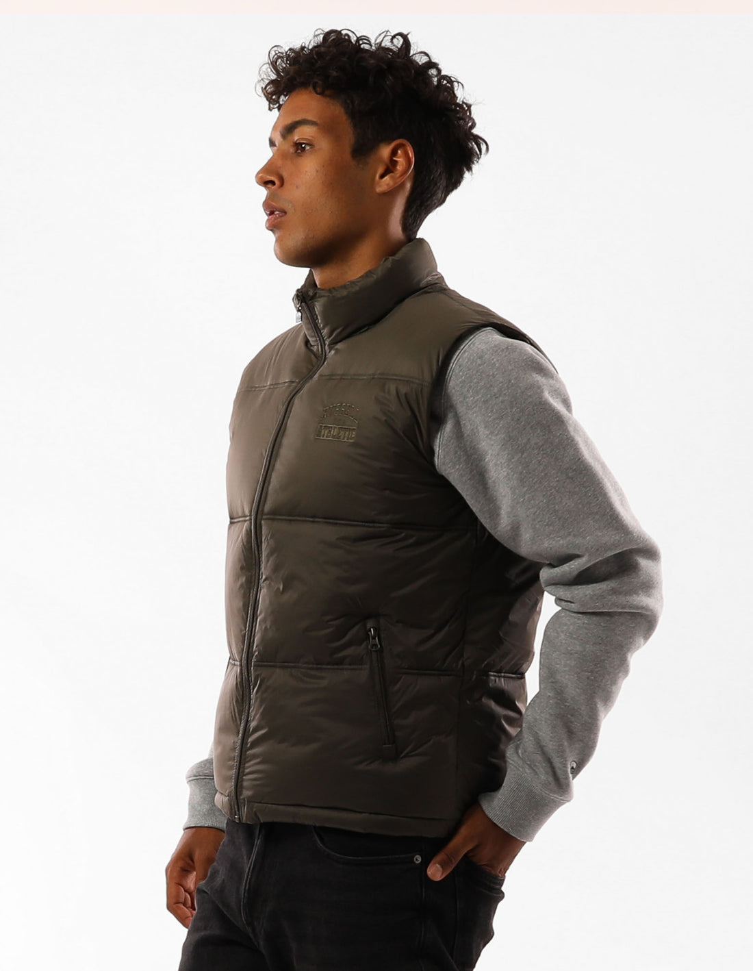 Pánské Bundy Russell Athletic Kennedy Vest Olivy Zelené | IKW-824705