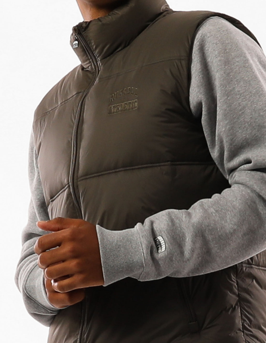 Pánské Bundy Russell Athletic Kennedy Vest Olivy Zelené | IKW-824705