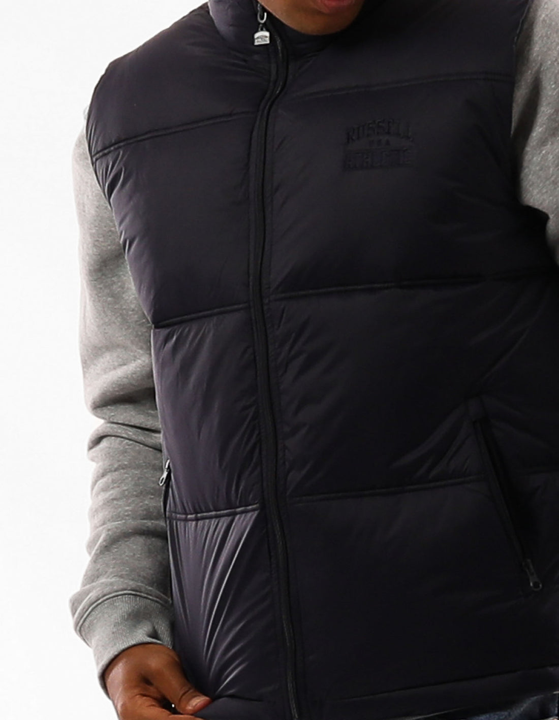 Pánské Bundy Russell Athletic Kennedy Vest Tmavě Blankyt | ZVJ-519076