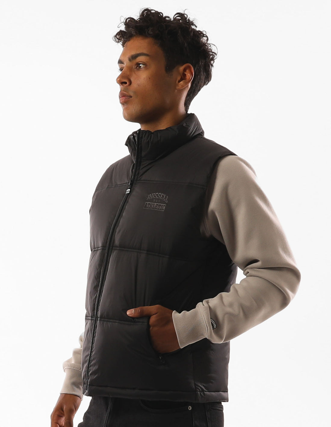 Pánské Bundy Russell Athletic Kennedy Vest Černé | CFO-027918
