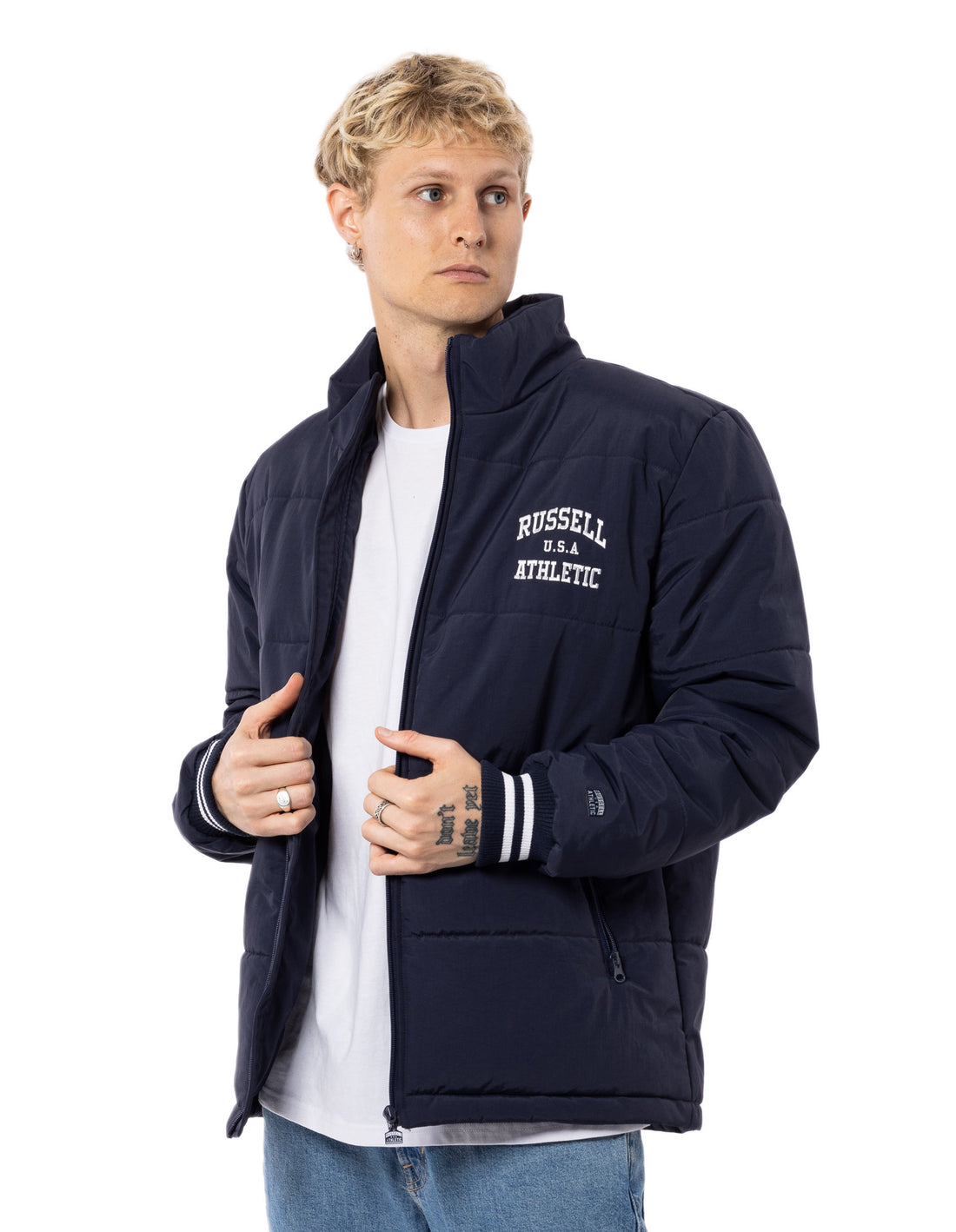 Pánské Bundy Russell Athletic Klute Tmavě Blankyt | WCV-675184
