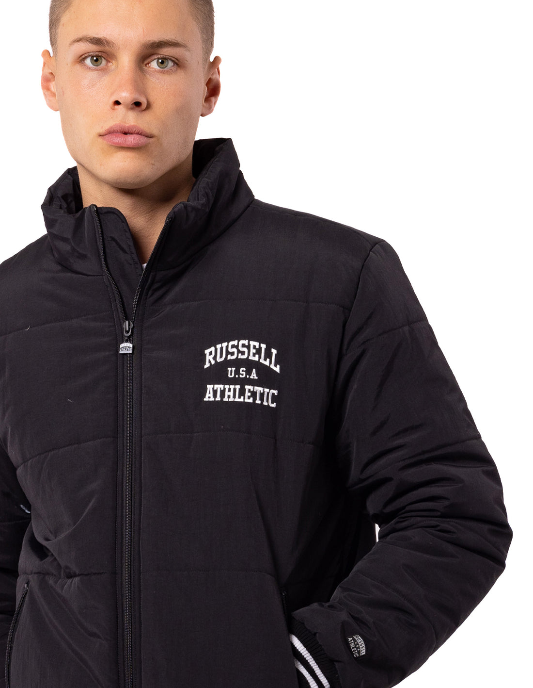Pánské Bundy Russell Athletic Klute Černé | RAN-738061