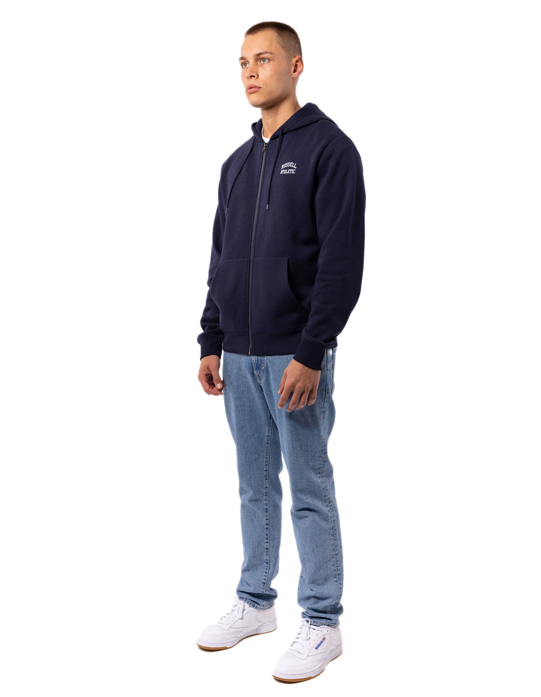 Pánské Bundy Russell Athletic Originals Small Arch Zip Tmavě Blankyt | VPX-650214