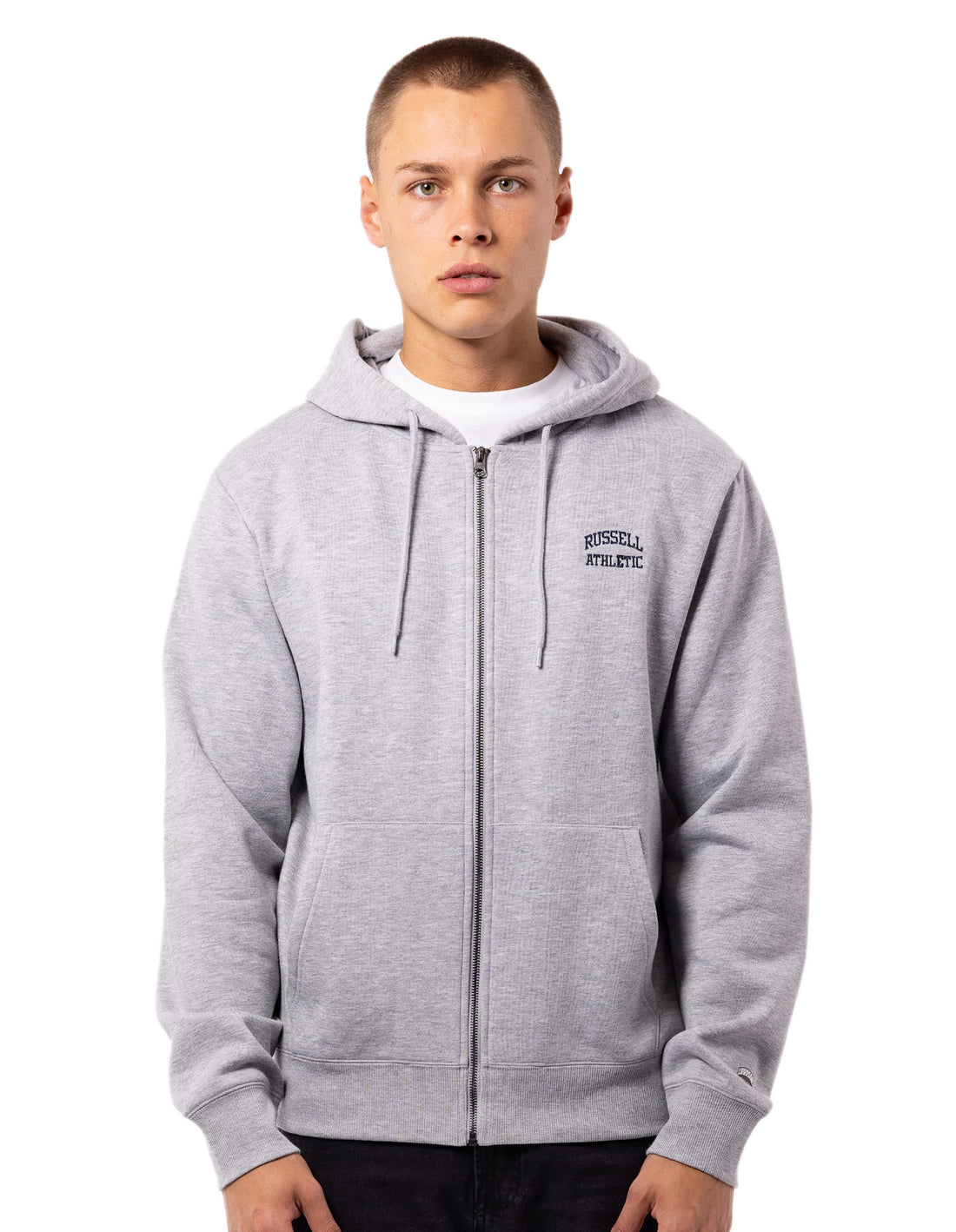 Pánské Bundy Russell Athletic Originals Small Arch Zip Šedé | ZIY-037925
