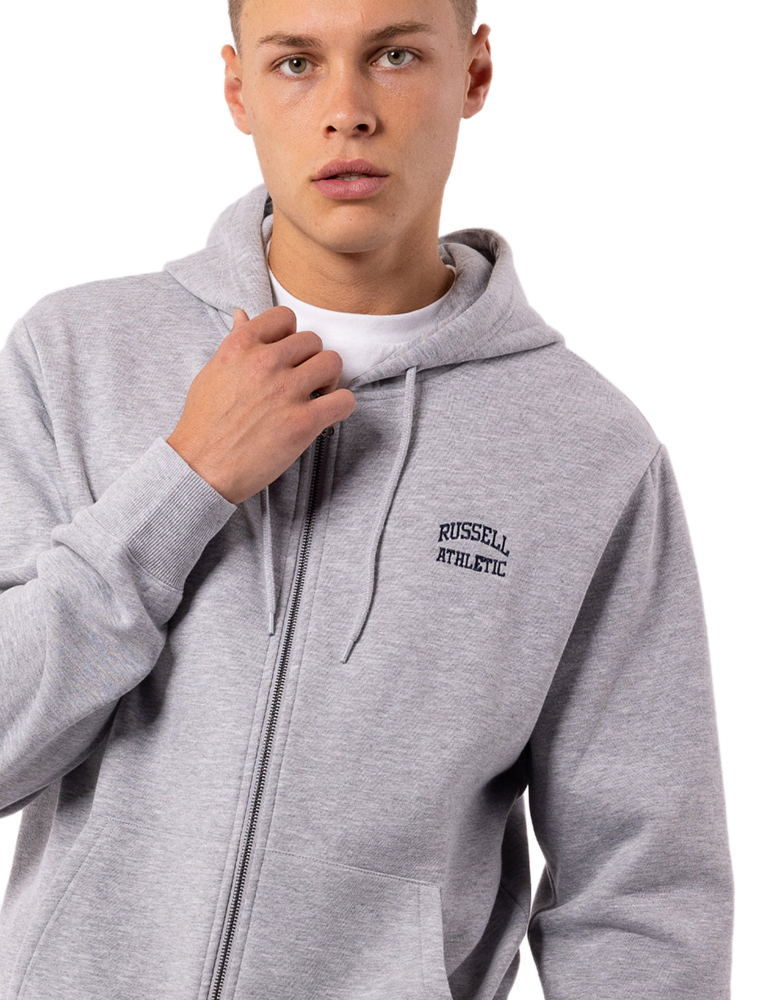 Pánské Bundy Russell Athletic Originals Small Arch Zip Šedé | ZIY-037925