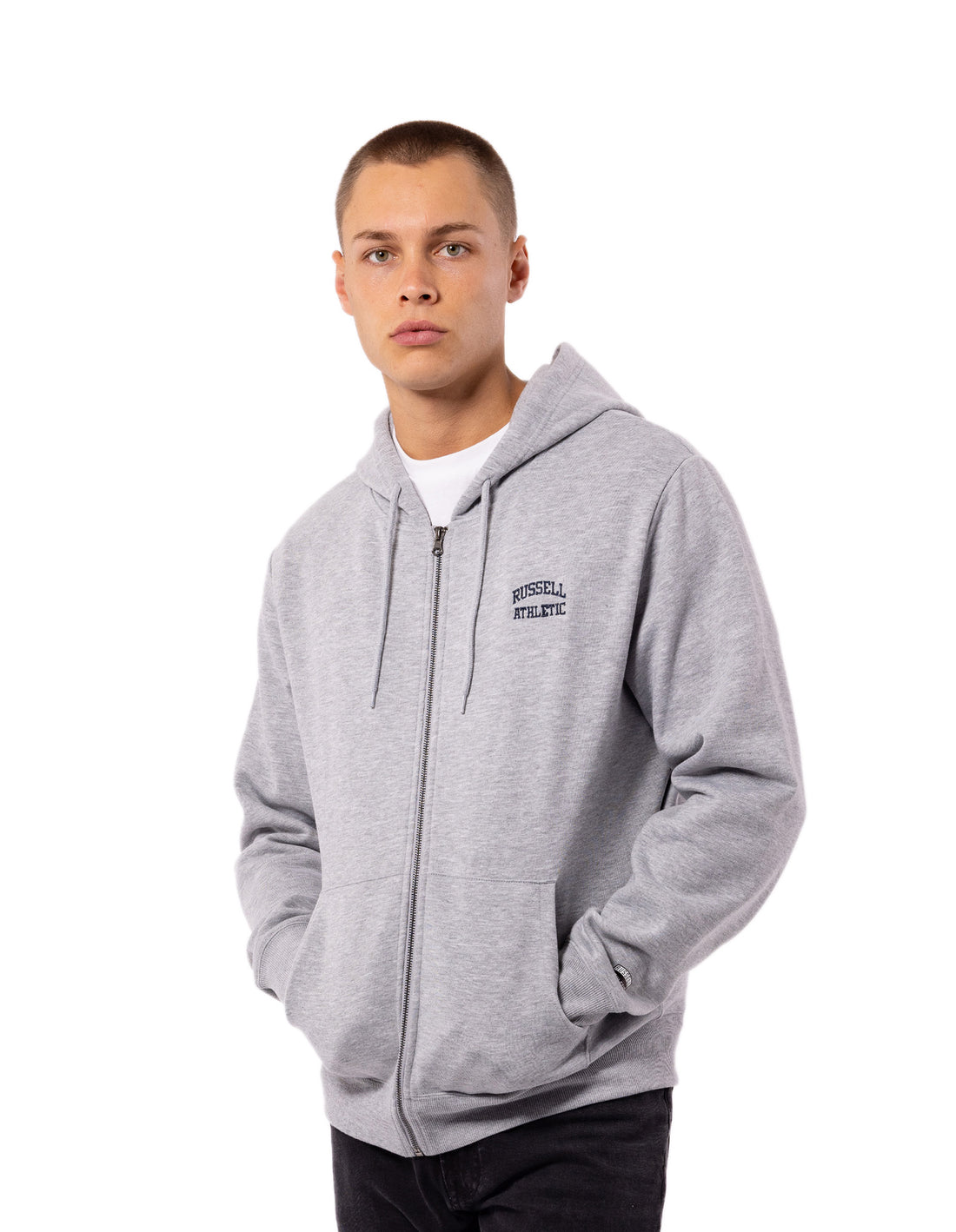 Pánské Bundy Russell Athletic Originals Small Arch Zip Šedé | ZIY-037925