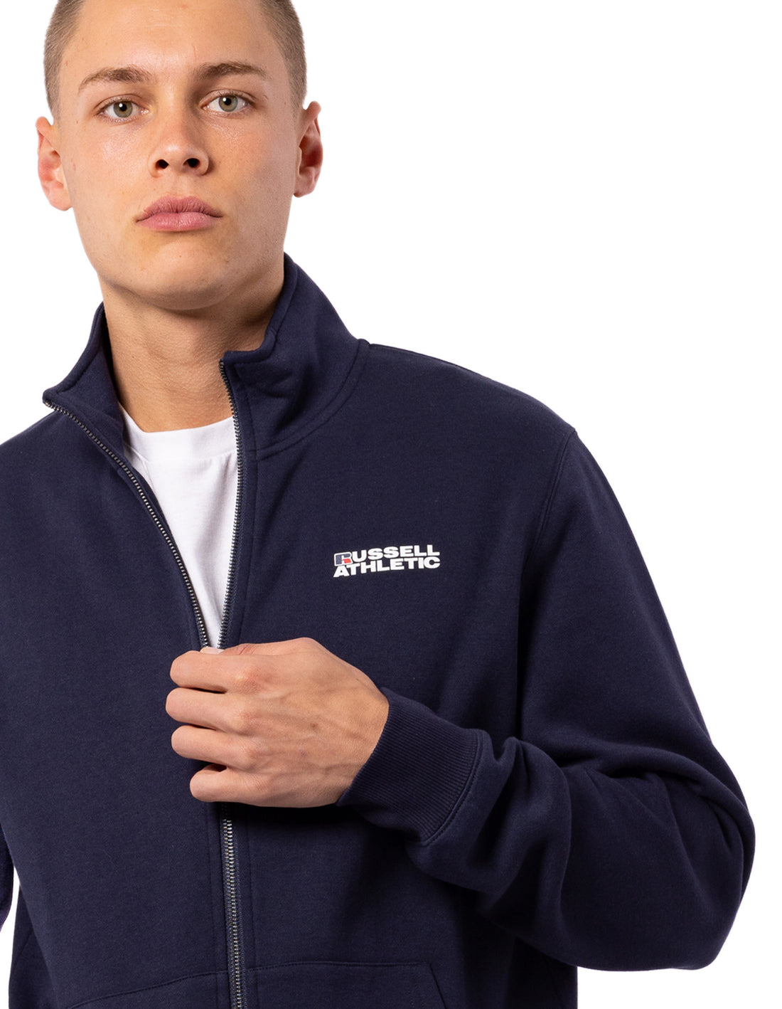 Pánské Bundy Russell Athletic Originals Trucker Tmavě Blankyt | HUO-690832