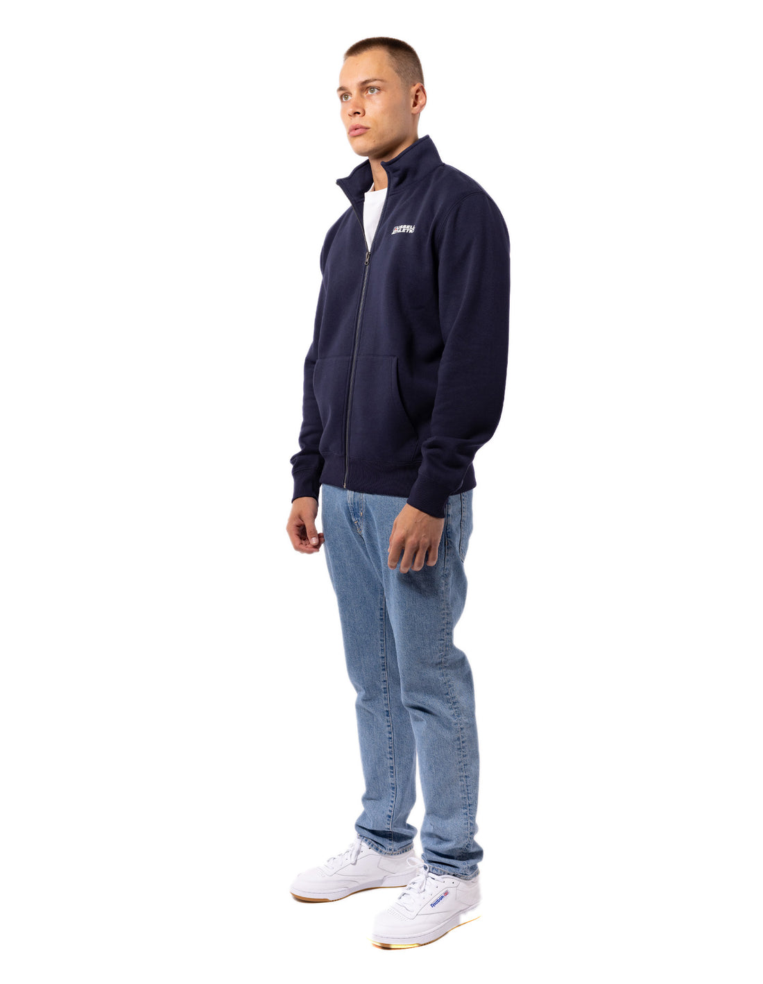 Pánské Bundy Russell Athletic Originals Trucker Tmavě Blankyt | HUO-690832