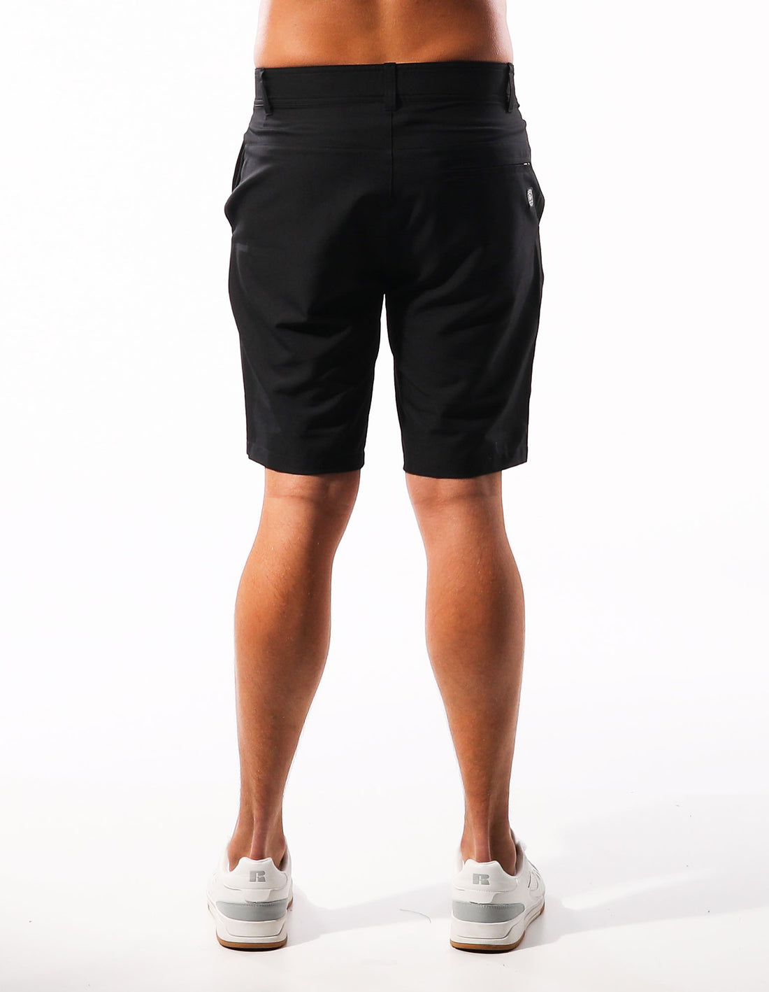 Pánské Kraťasy Russell Athletic Active Stretch Chino Černé | SHA-634182