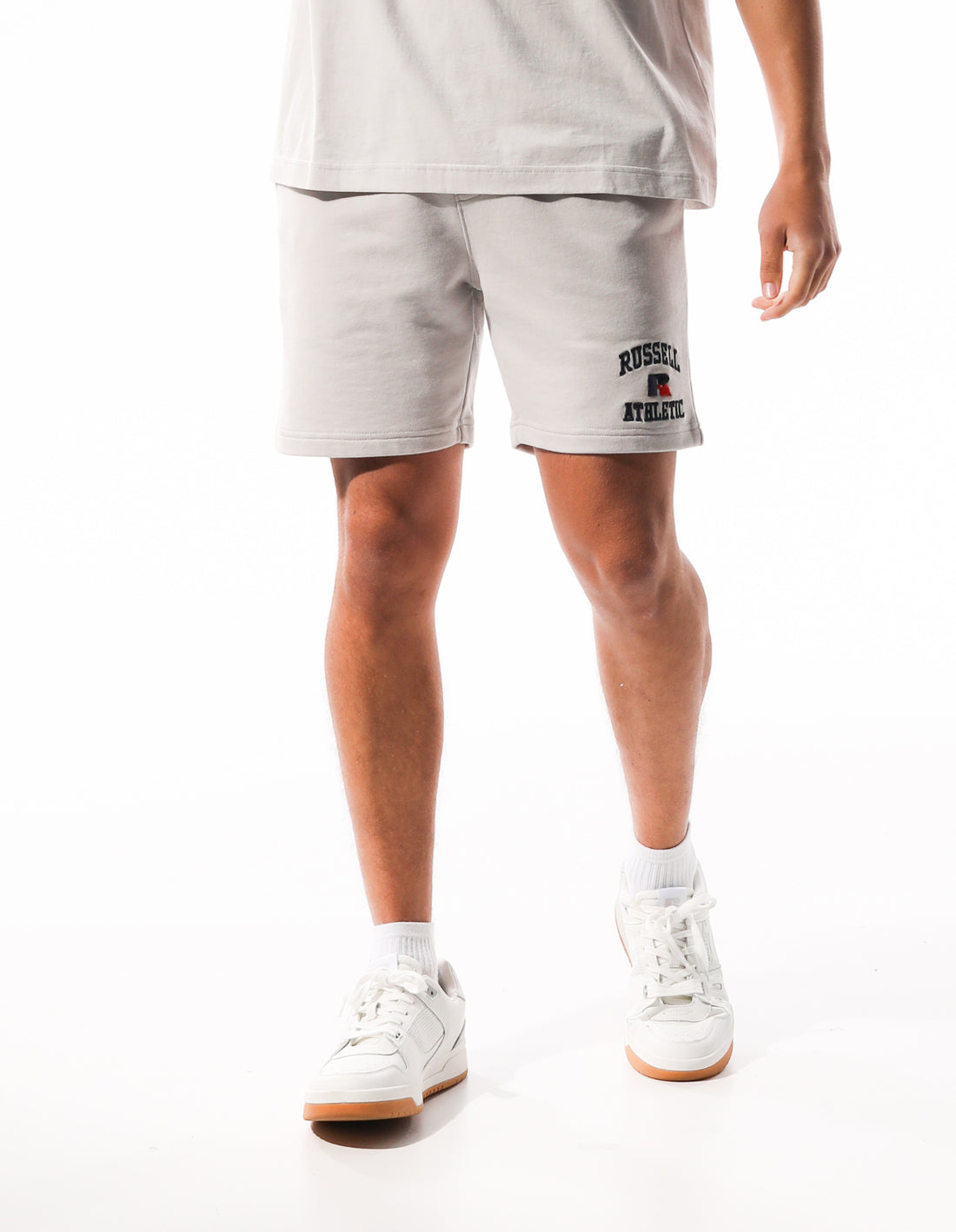 Pánské Kraťasy Russell Athletic Arch Logo Track Bílé | ZGW-201478