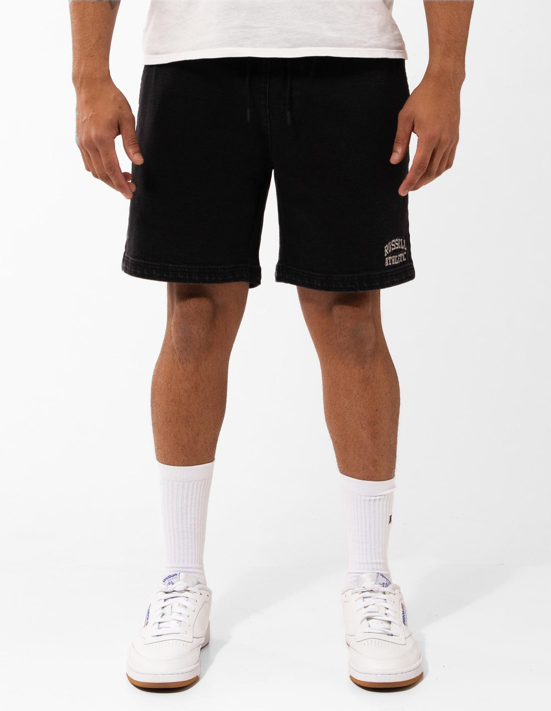 Pánské Kraťasy Russell Athletic Calabasas Denim Černé | HOF-429086