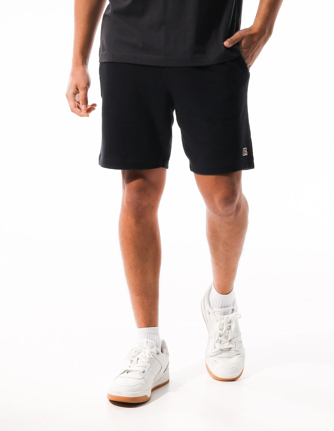 Pánské Kraťasy Russell Athletic R Logo Redeemer Šedé | SRO-093487