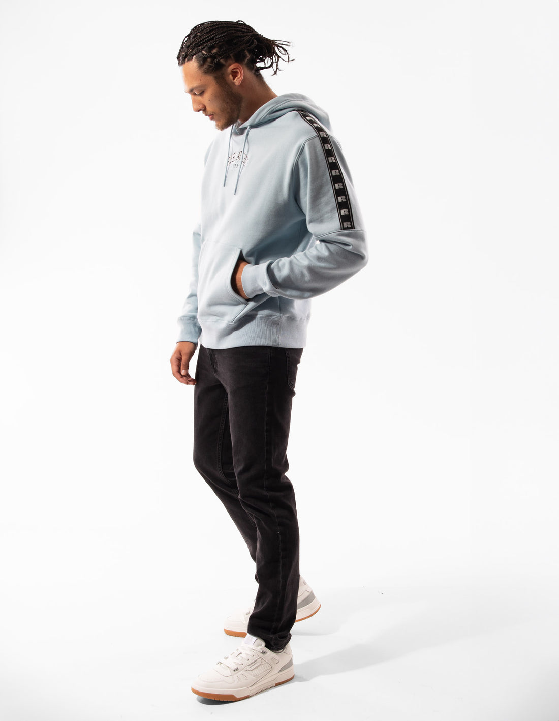 Pánské Mikina s Kapucí Russell Athletic Batten Blankyt | FMK-084276