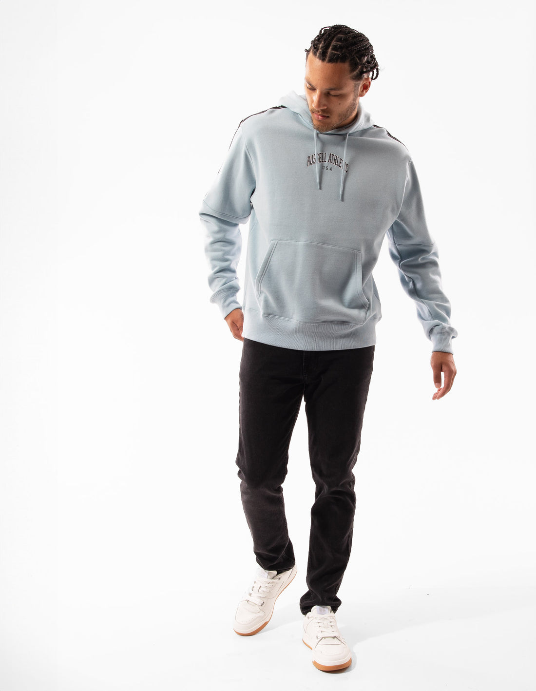 Pánské Mikina s Kapucí Russell Athletic Batten Blankyt | FMK-084276