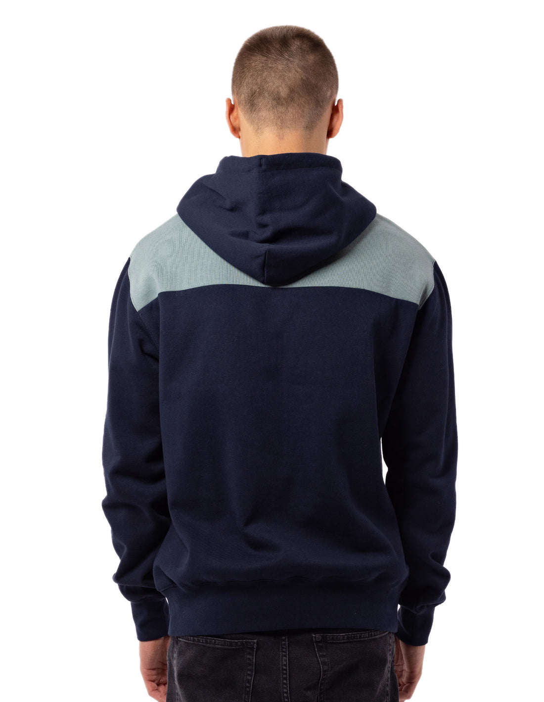 Pánské Mikina s Kapucí Russell Athletic Chevron Tmavě Blankyt | PQS-372685