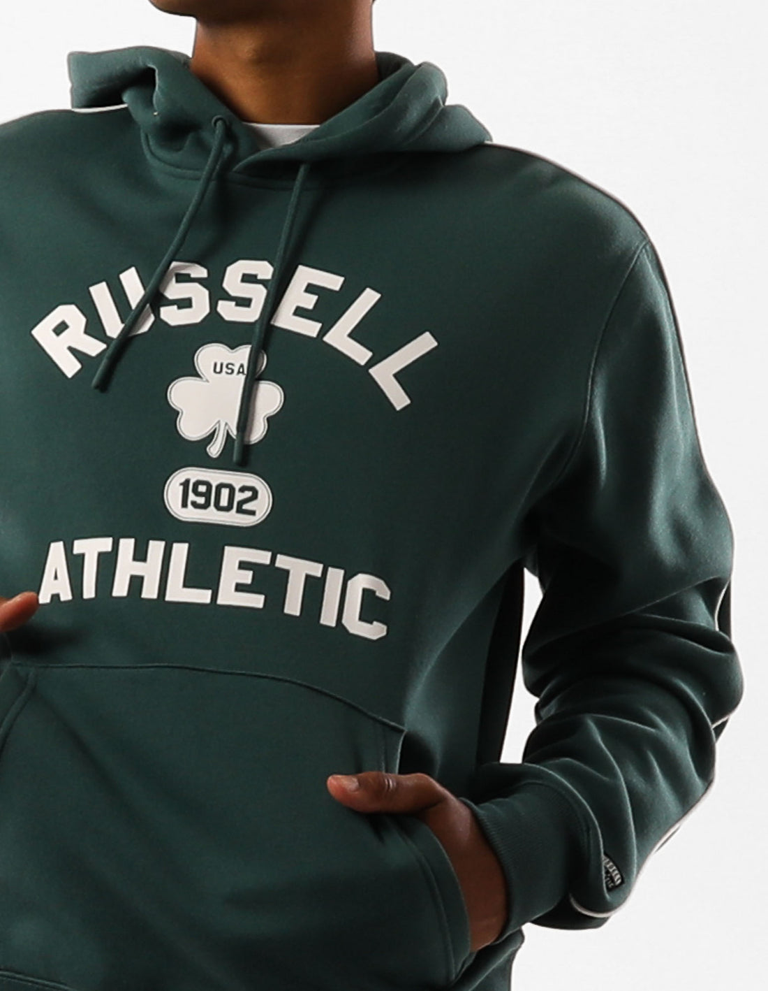 Pánské Mikina s Kapucí Russell Athletic Lexington Zelene | GZB-867249