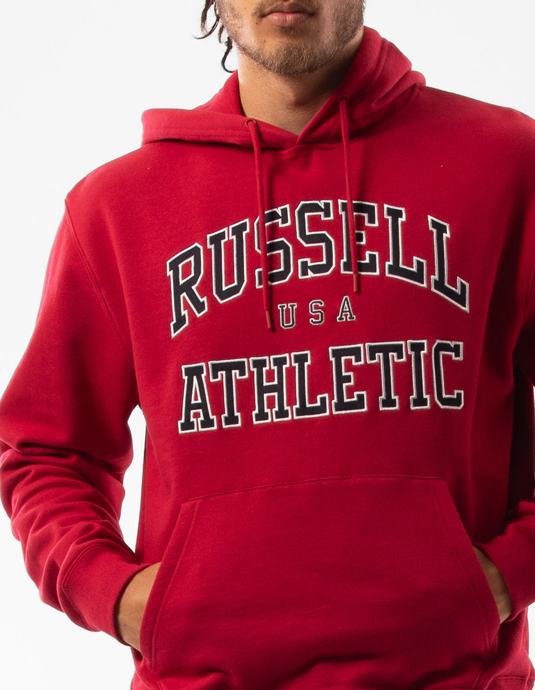 Pánské Mikina s Kapucí Russell Athletic Mercer Růžové | LZM-310926