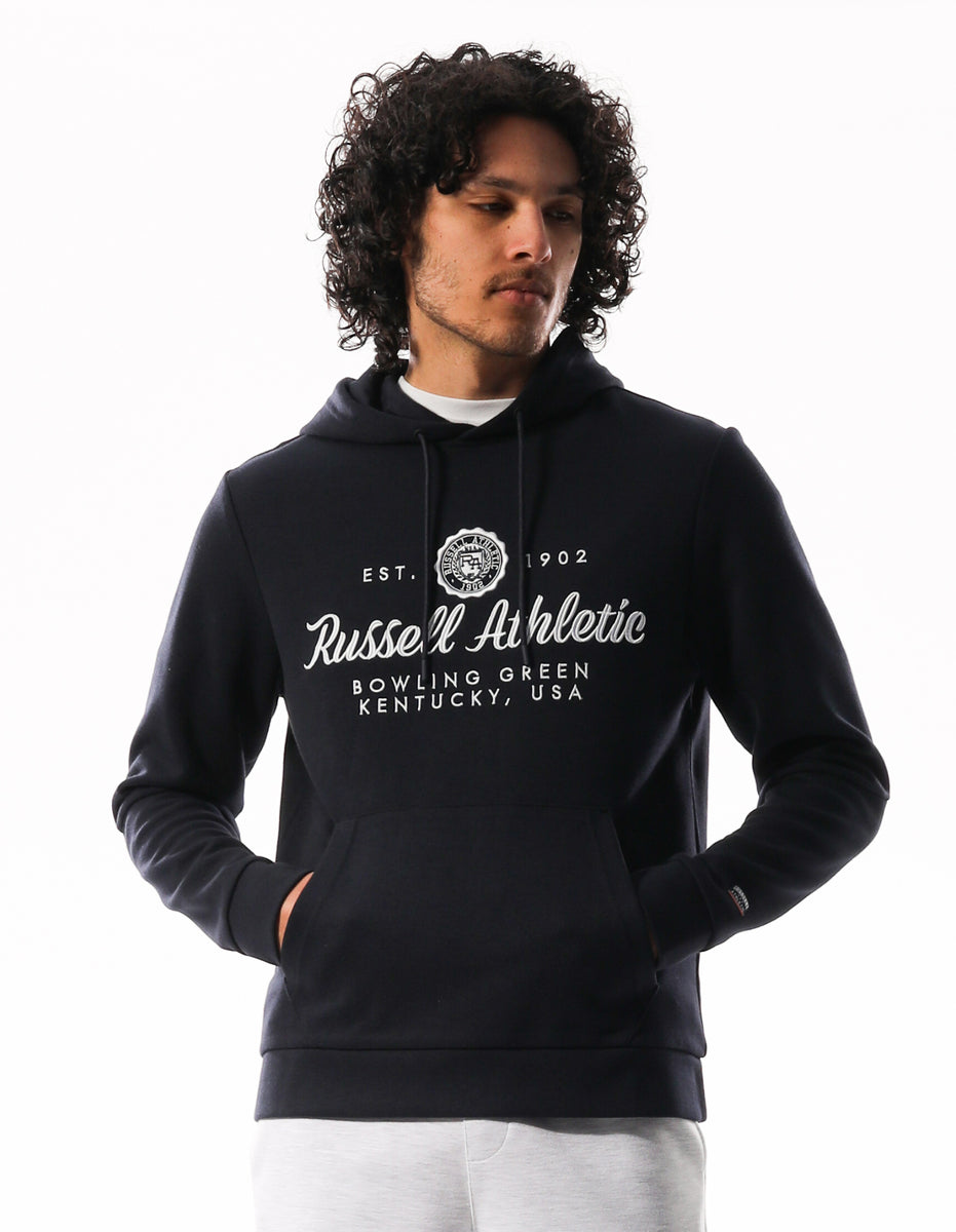 Pánské Mikina s Kapucí Russell Athletic Mini Seal Černé | PLV-541907