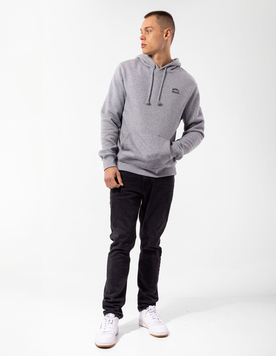 Pánské Mikina s Kapucí Russell Athletic Originals Small Arch Šedé | IHT-871463