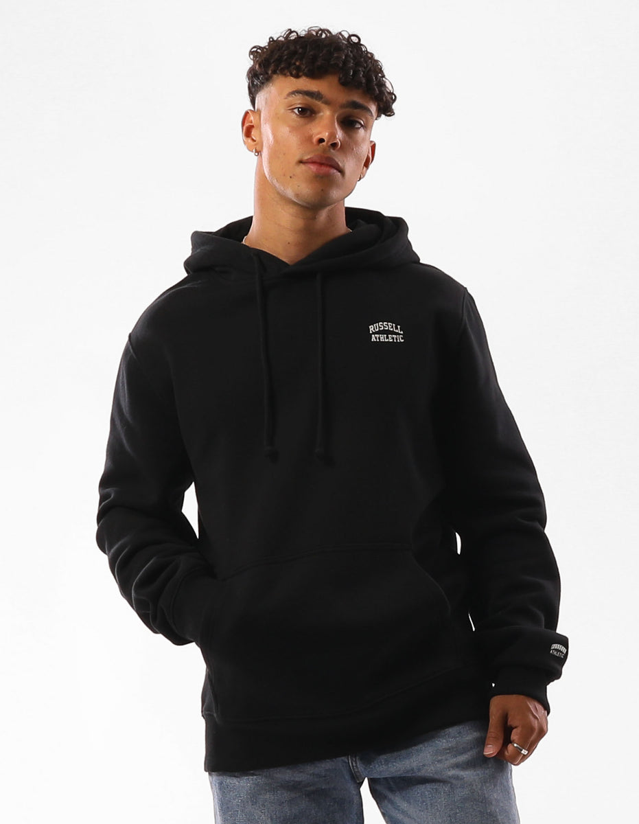 Pánské Mikina s Kapucí Russell Athletic Originals Small Arch Černé | VDZ-891746
