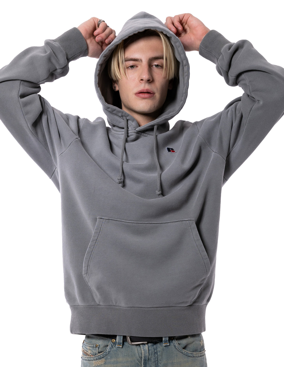 Pánské Mikina s Kapucí Russell Athletic Unisex Fade Fialové Červené | KWC-458109
