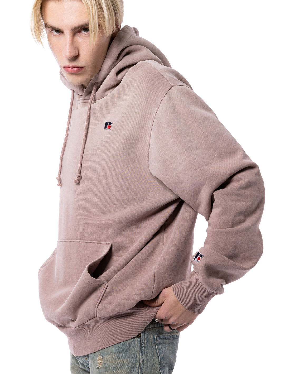 Pánské Mikina s Kapucí Russell Athletic Unisex Fade Fialové Červené | KWC-458109