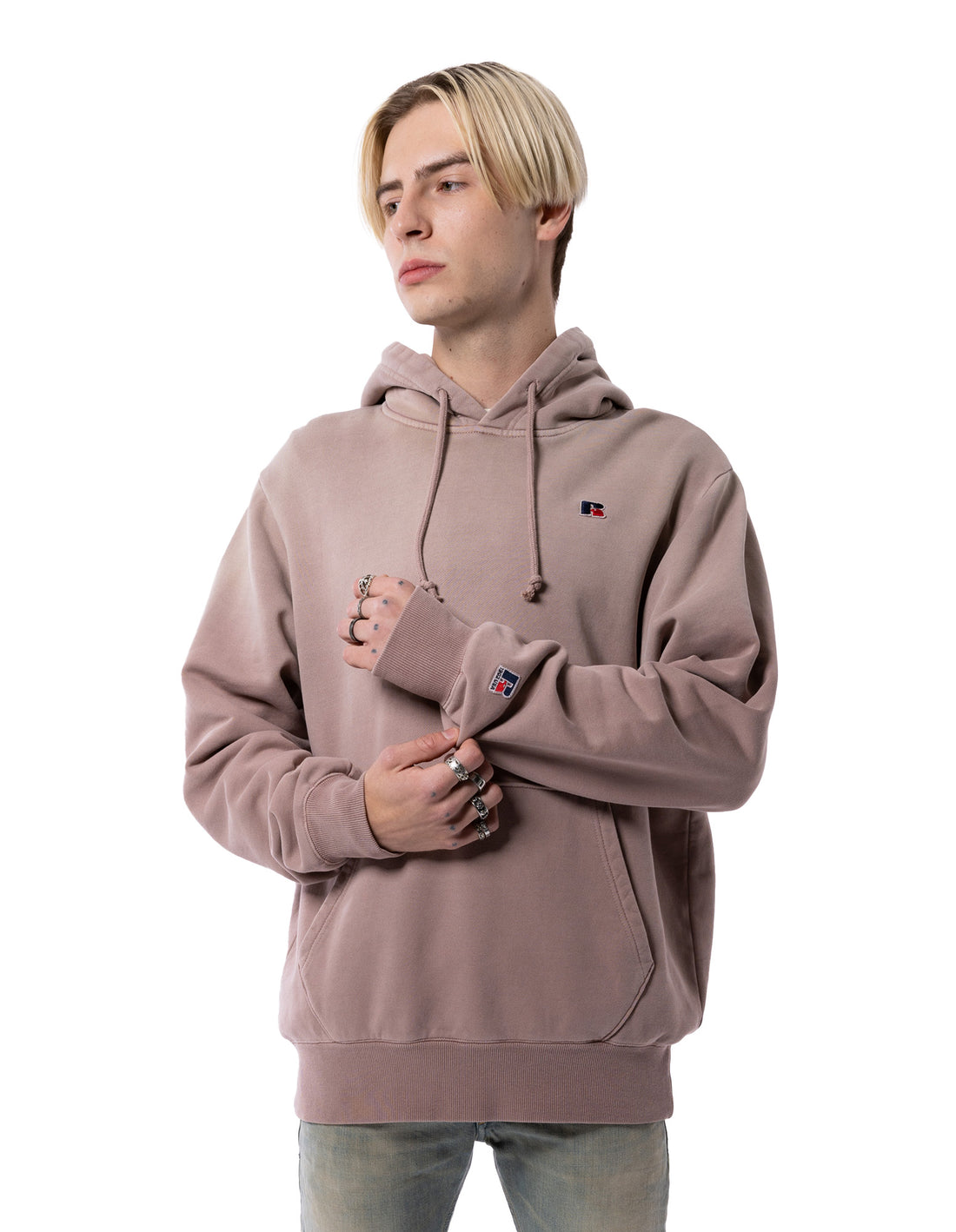 Pánské Mikina s Kapucí Russell Athletic Unisex Fade Fialové Červené | KWC-458109
