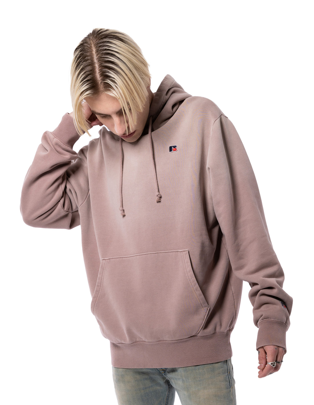 Pánské Mikina s Kapucí Russell Athletic Unisex Fade Fialové Červené | KWC-458109