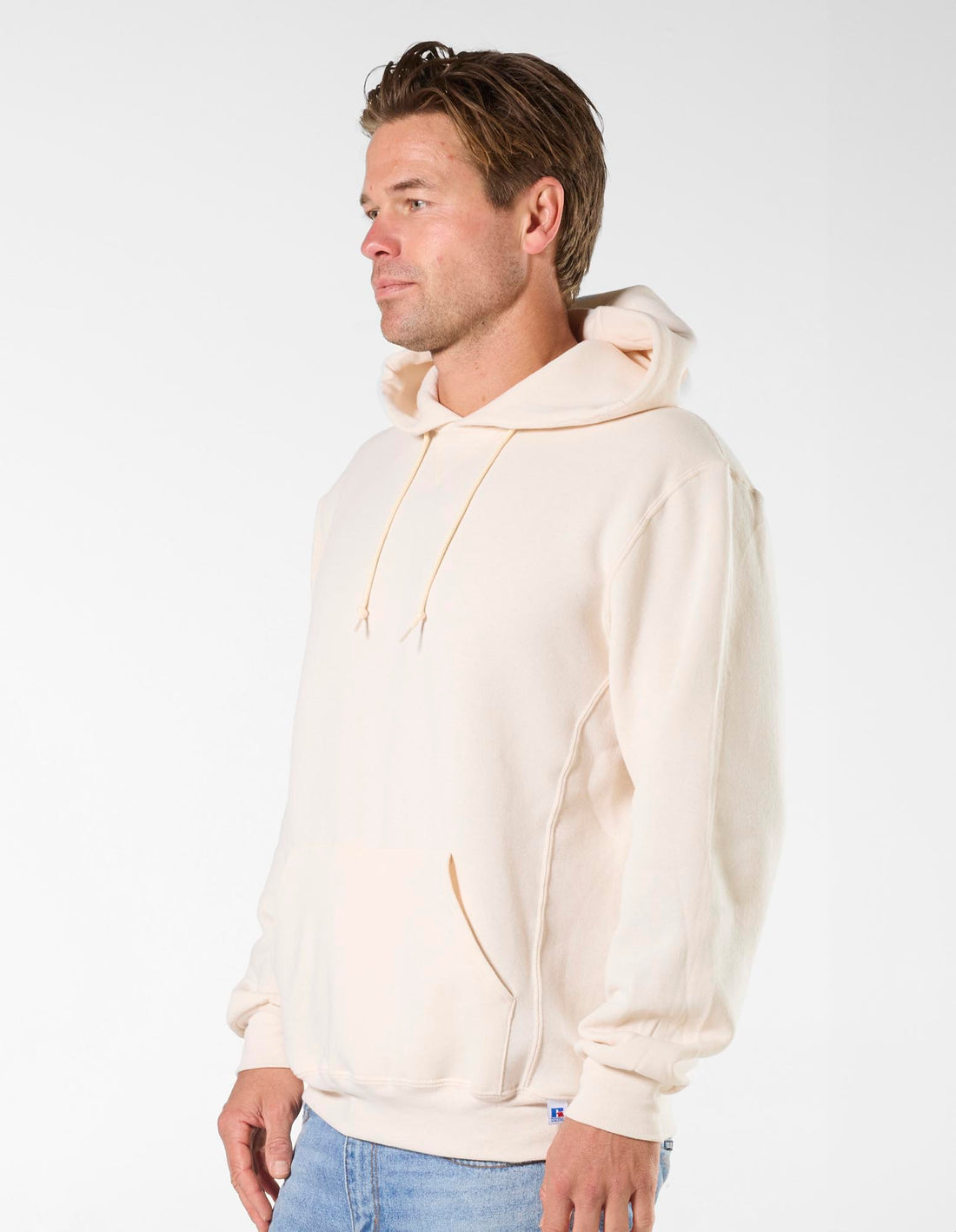 Pánské Mikina s Kapucí Russell Athletic Unisex Dri Bílé | WQC-310476