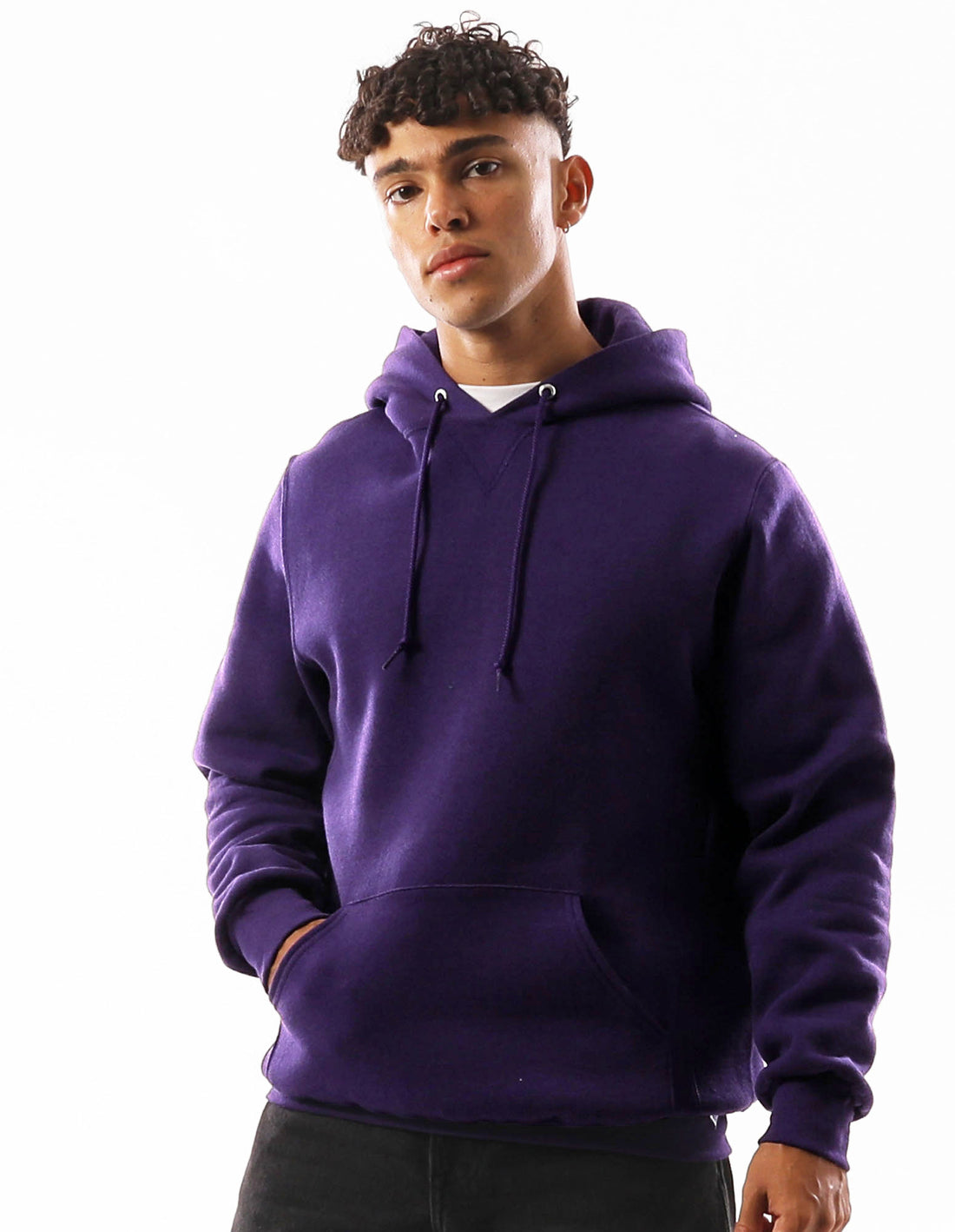 Pánské Mikina s Kapucí Russell Athletic Unisex Dri Fialové | MDA-072549
