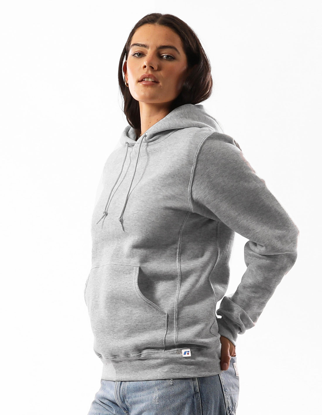 Pánské Mikina s Kapucí Russell Athletic Unisex Dri Šedé | MVK-796318