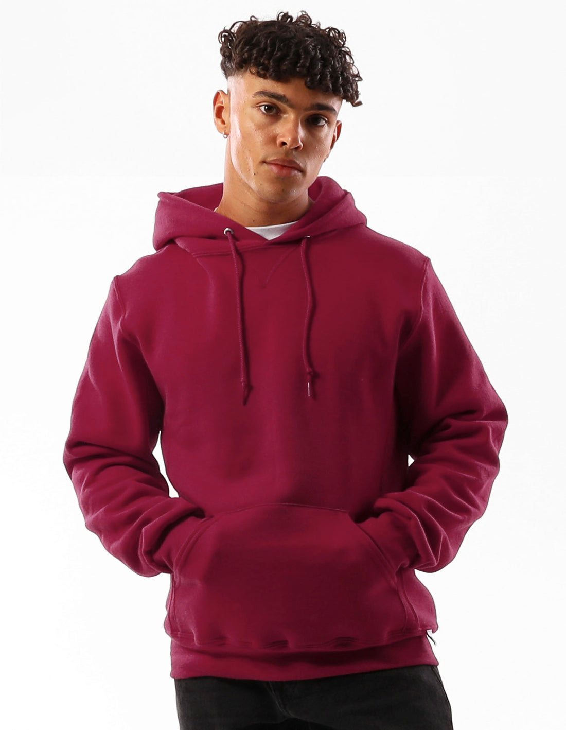 Pánské Mikina s Kapucí Russell Athletic Unisex Dri Vínové | IRF-394621