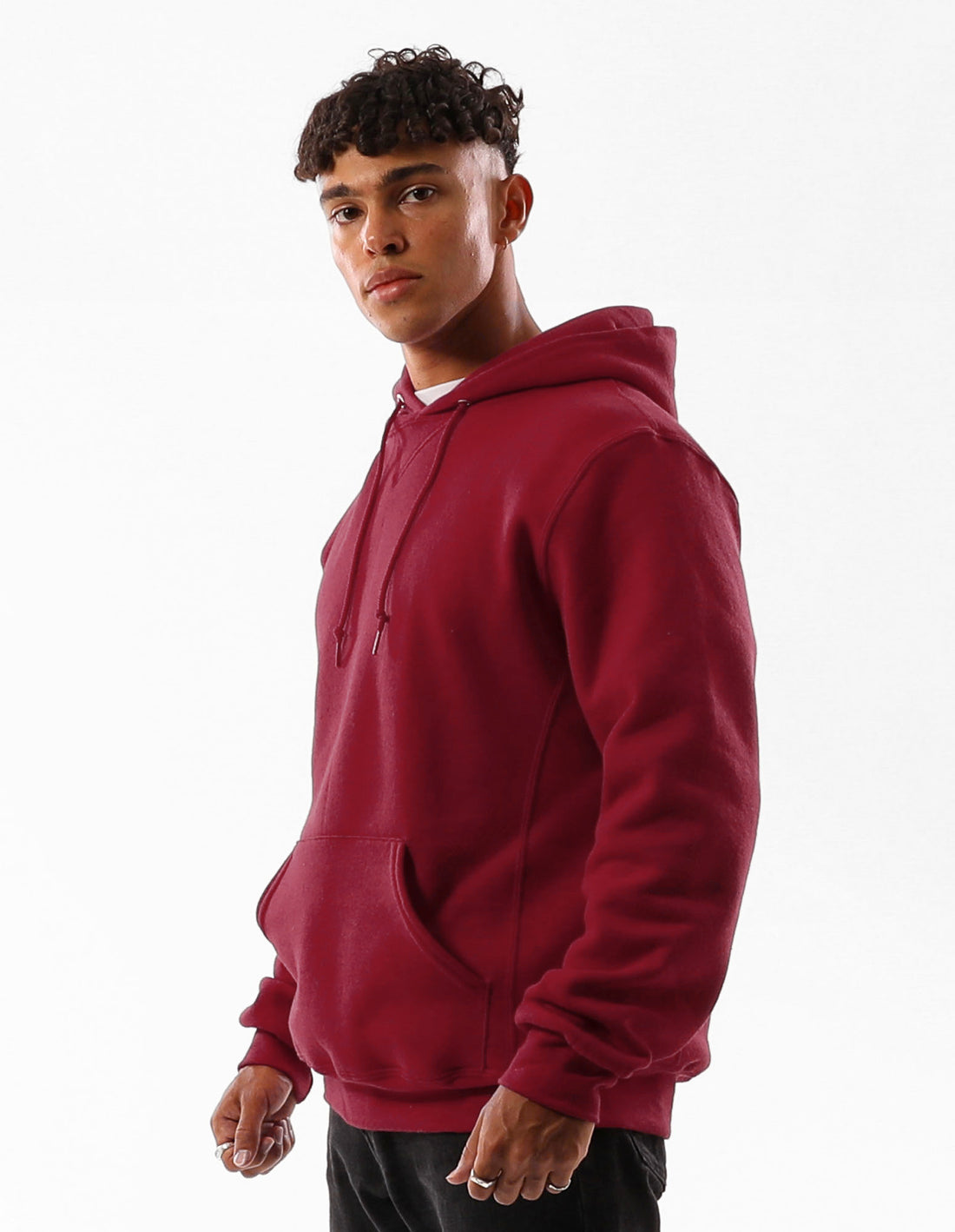 Pánské Mikina s Kapucí Russell Athletic Unisex Dri Vínové | IRF-394621