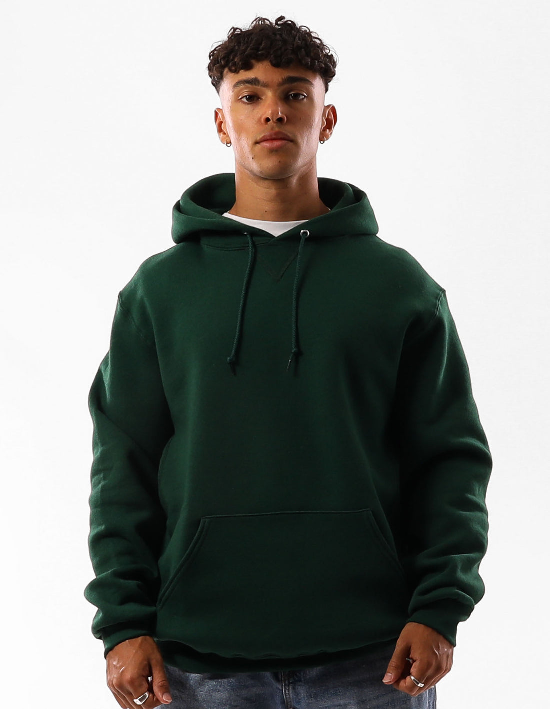 Pánské Mikina s Kapucí Russell Athletic Unisex Dri Tmavě Zelene | OYT-306827