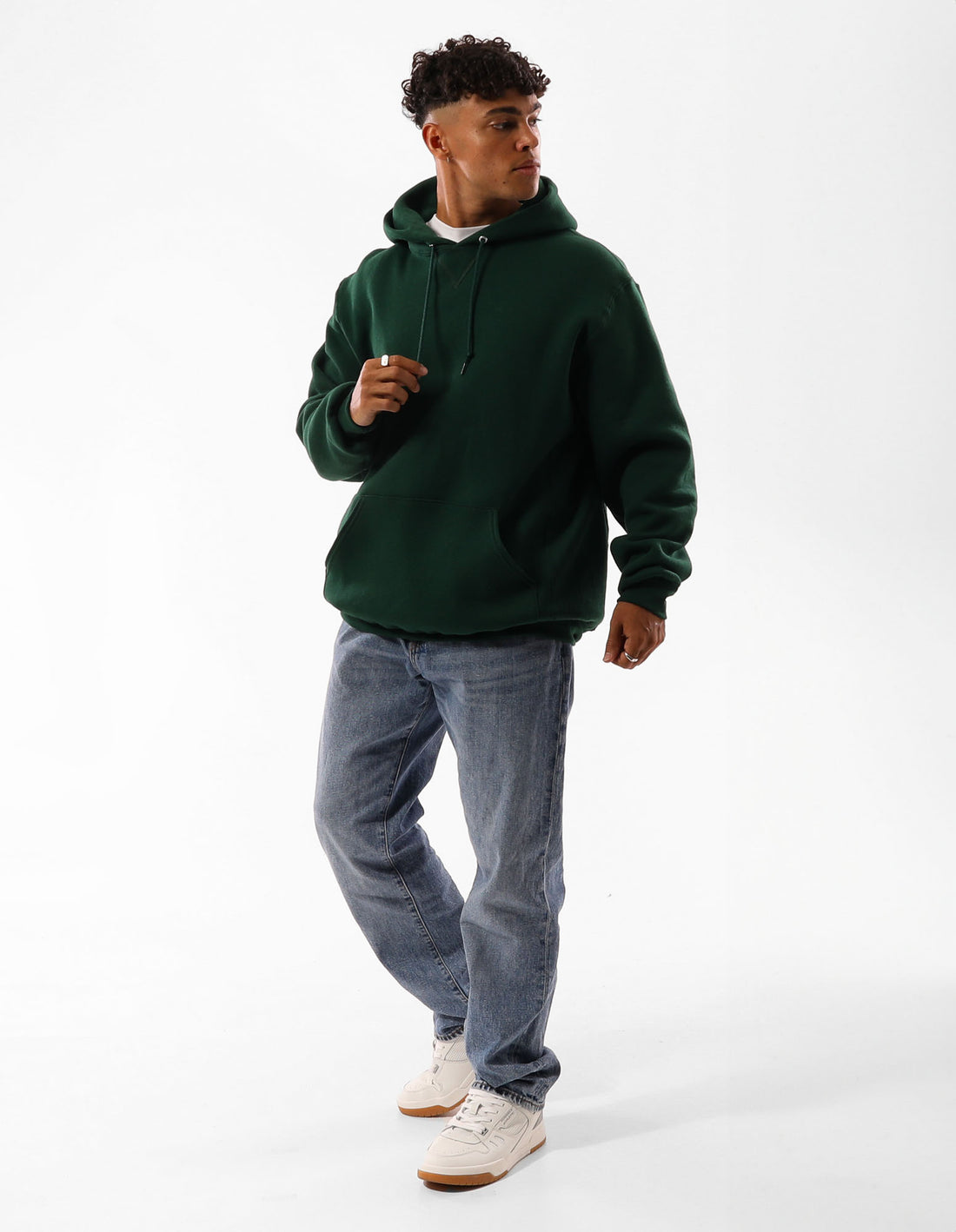 Pánské Mikina s Kapucí Russell Athletic Unisex Dri Tmavě Zelene | OYT-306827