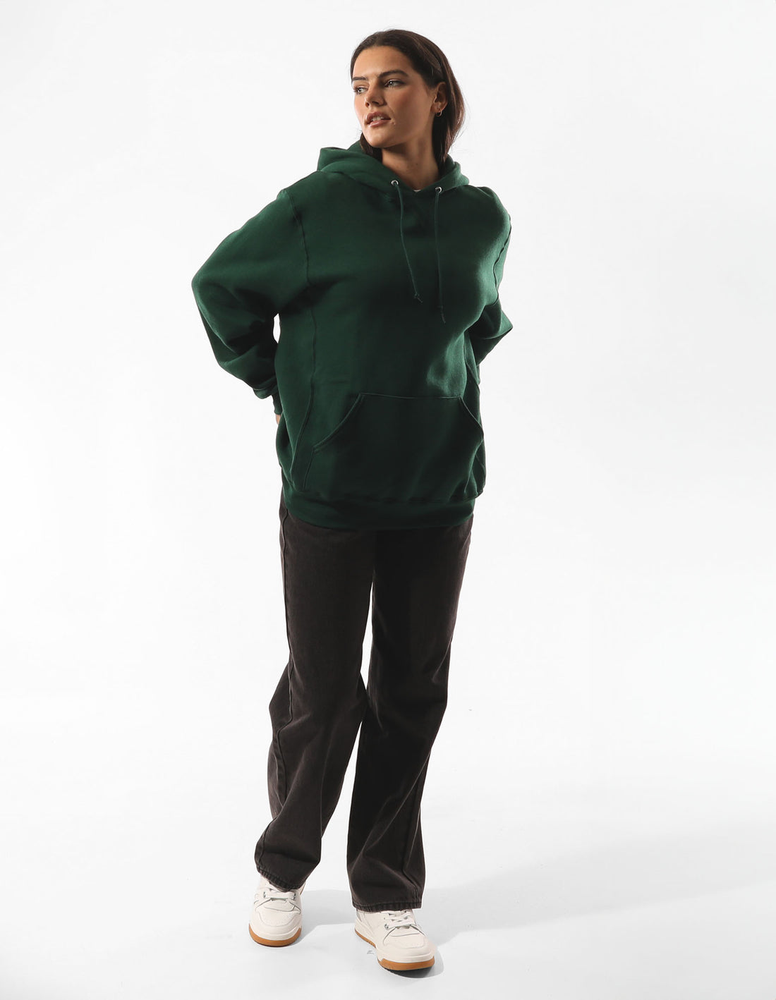 Pánské Mikina s Kapucí Russell Athletic Unisex Dri Tmavě Zelene | OYT-306827